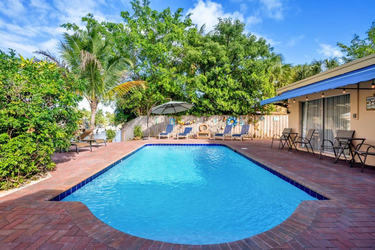 4 Bd Near Beach Spacious Solar Heated Pool Waterfront Home Pompano Beach Eksteriør bilde
