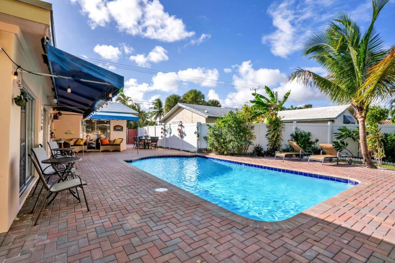 4 Bd Near Beach Spacious Solar Heated Pool Waterfront Home Pompano Beach Eksteriør bilde