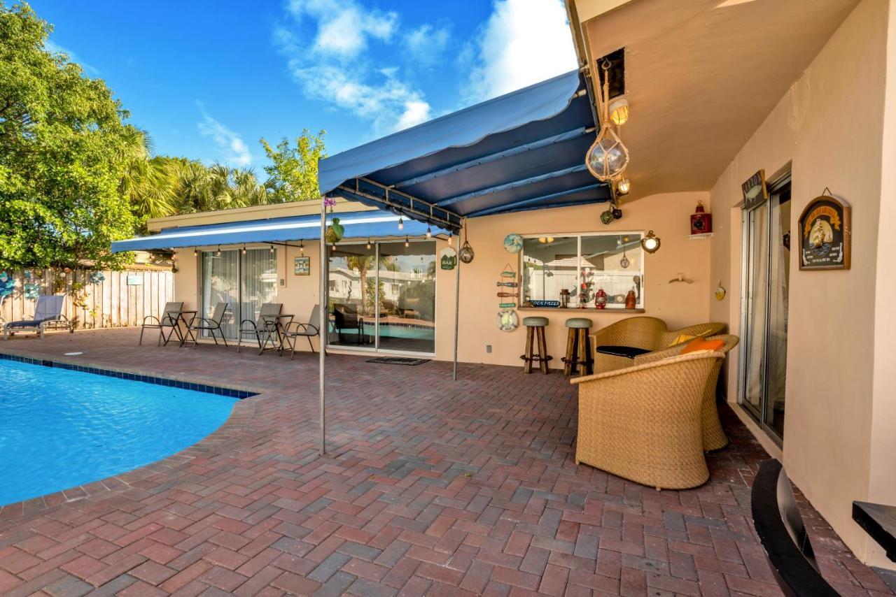 4 Bd Near Beach Spacious Solar Heated Pool Waterfront Home Pompano Beach Eksteriør bilde