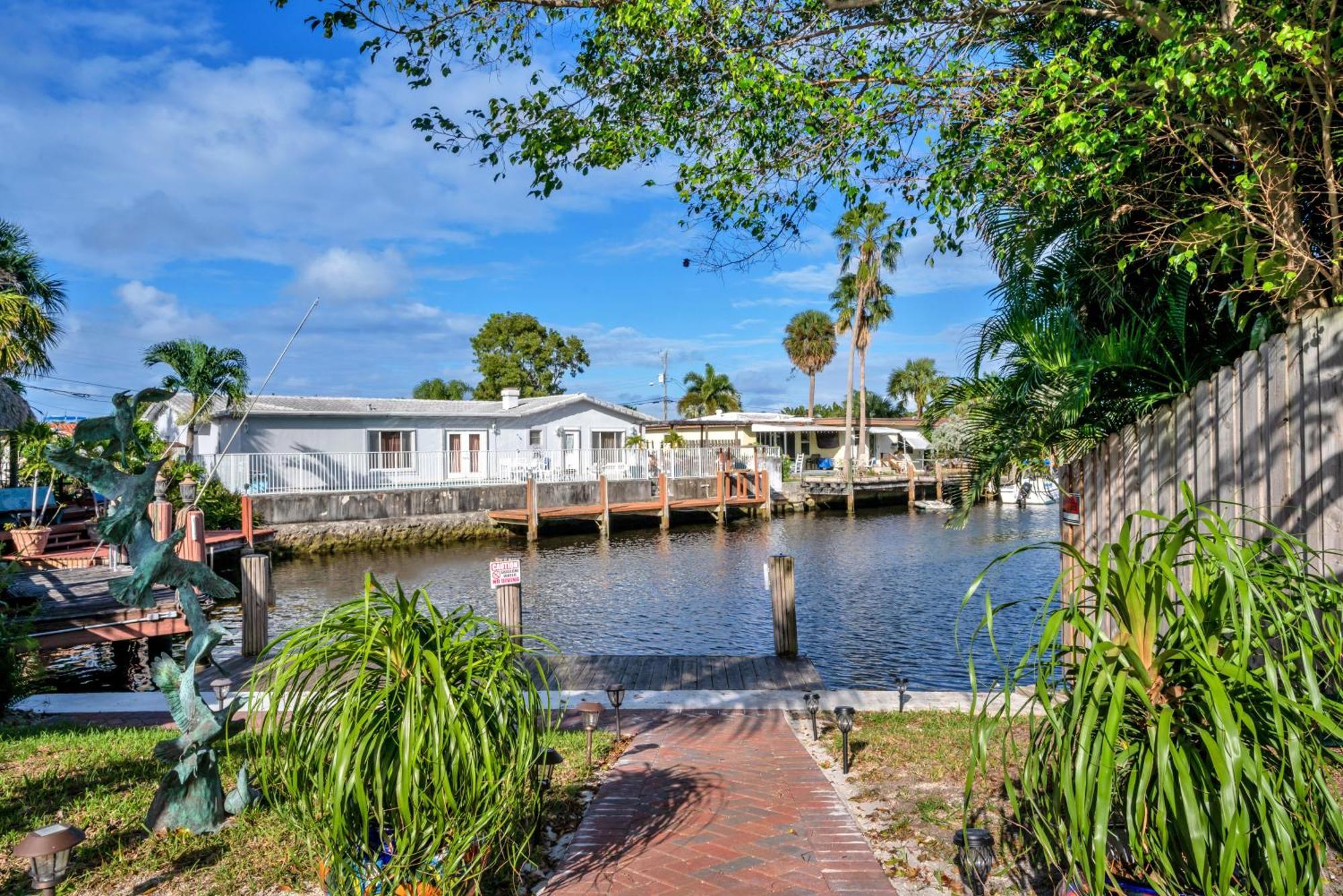4 Bd Near Beach Spacious Solar Heated Pool Waterfront Home Pompano Beach Eksteriør bilde