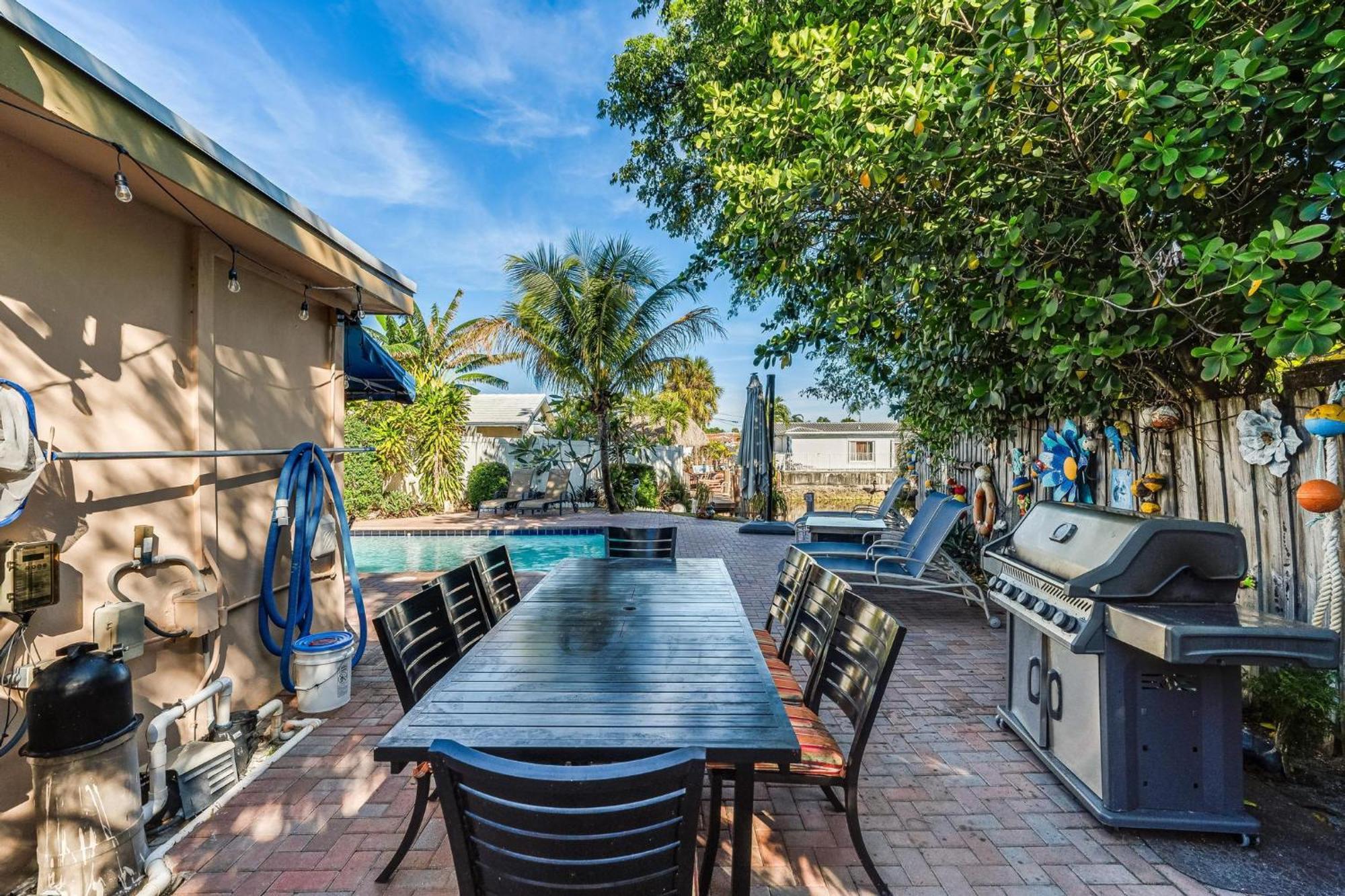 4 Bd Near Beach Spacious Solar Heated Pool Waterfront Home Pompano Beach Eksteriør bilde